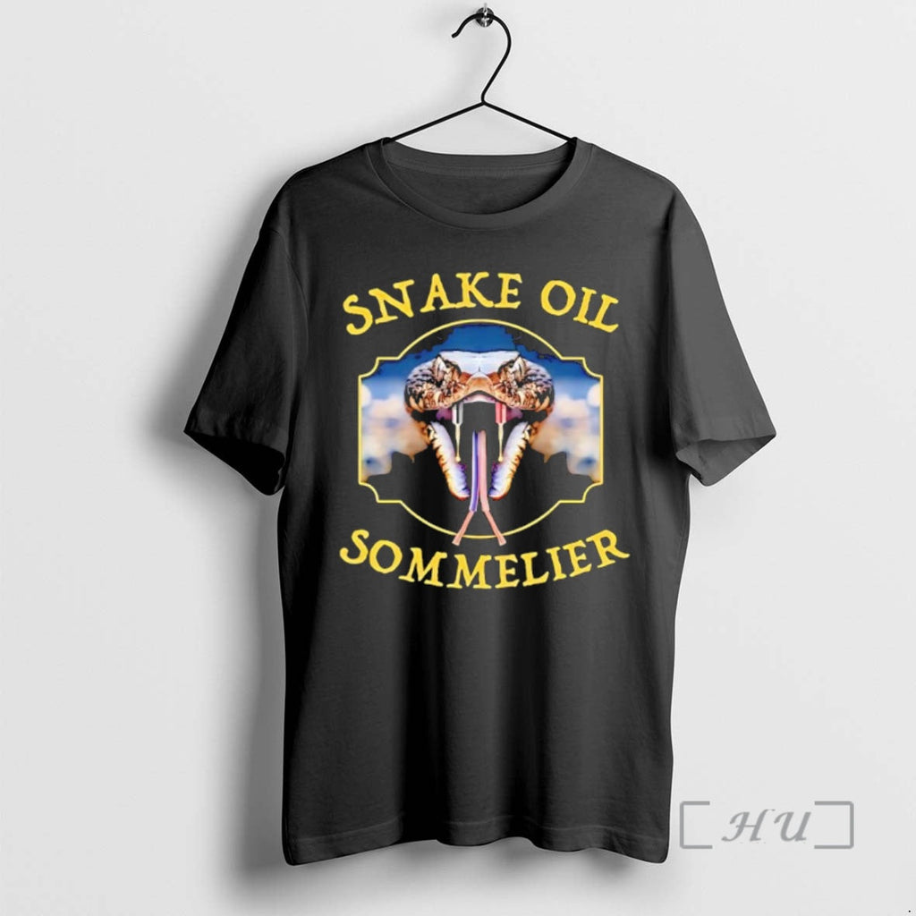 Trending Snake Oil Sommelier Funny Black - Adult & Kids T-Shirts, Sweatshirts & Hoodies apparel design preview 1