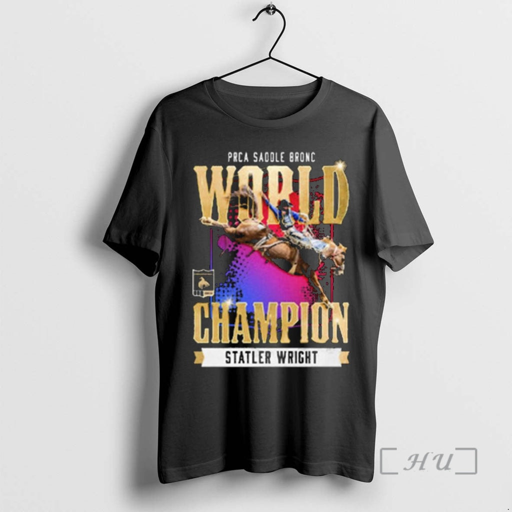 Trending Stetson Wright Nfr 2025 Prca Saddle Bronc - Adult & Kids T-Shirts, Sweatshirts & Hoodies apparel design preview 1