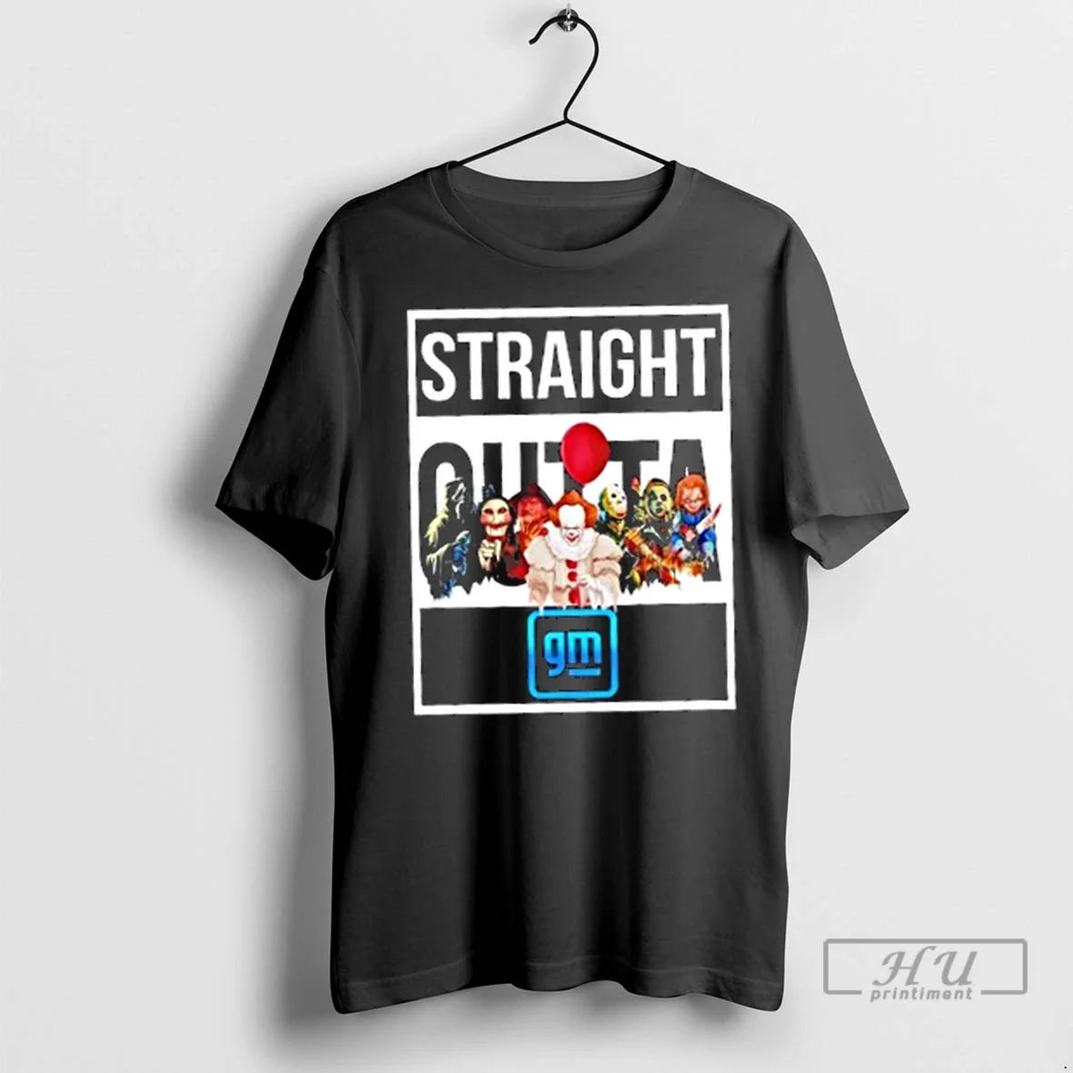 Trending Straight Outta Horror Movies Halloween X - Adult & Kids T-Shirts, Sweatshirts & Hoodies apparel design preview 1