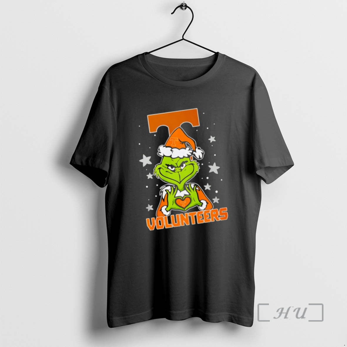 Trending Tennessee Volunteers Love Grinch Heart Hand - Adult & Kids T-Shirts, Sweatshirts & Hoodies apparel design preview 1