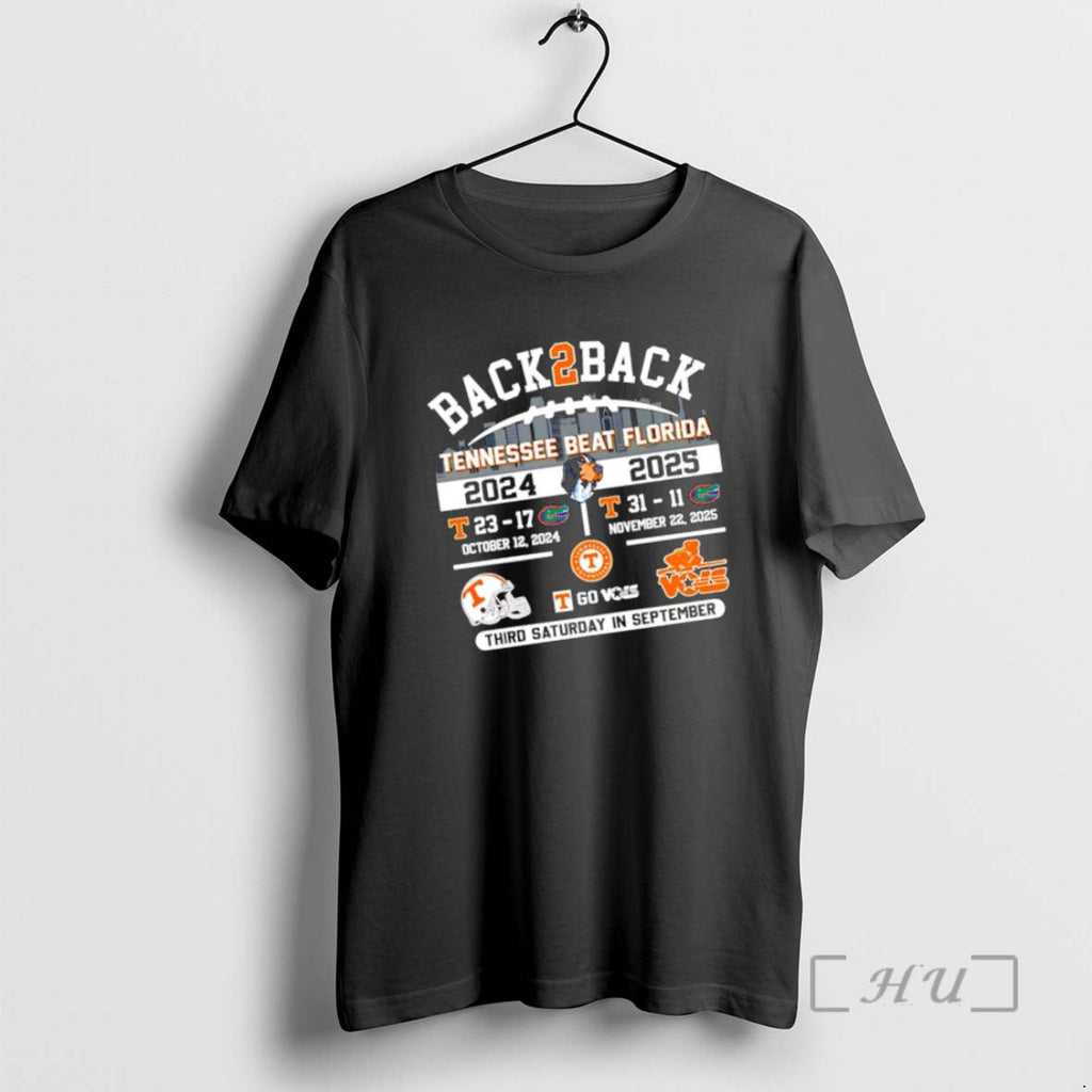 Trending Tennessee Beat Florida Back 2024 2025 Score - Adult & Kids T-Shirts, Sweatshirts & Hoodies apparel design preview 1