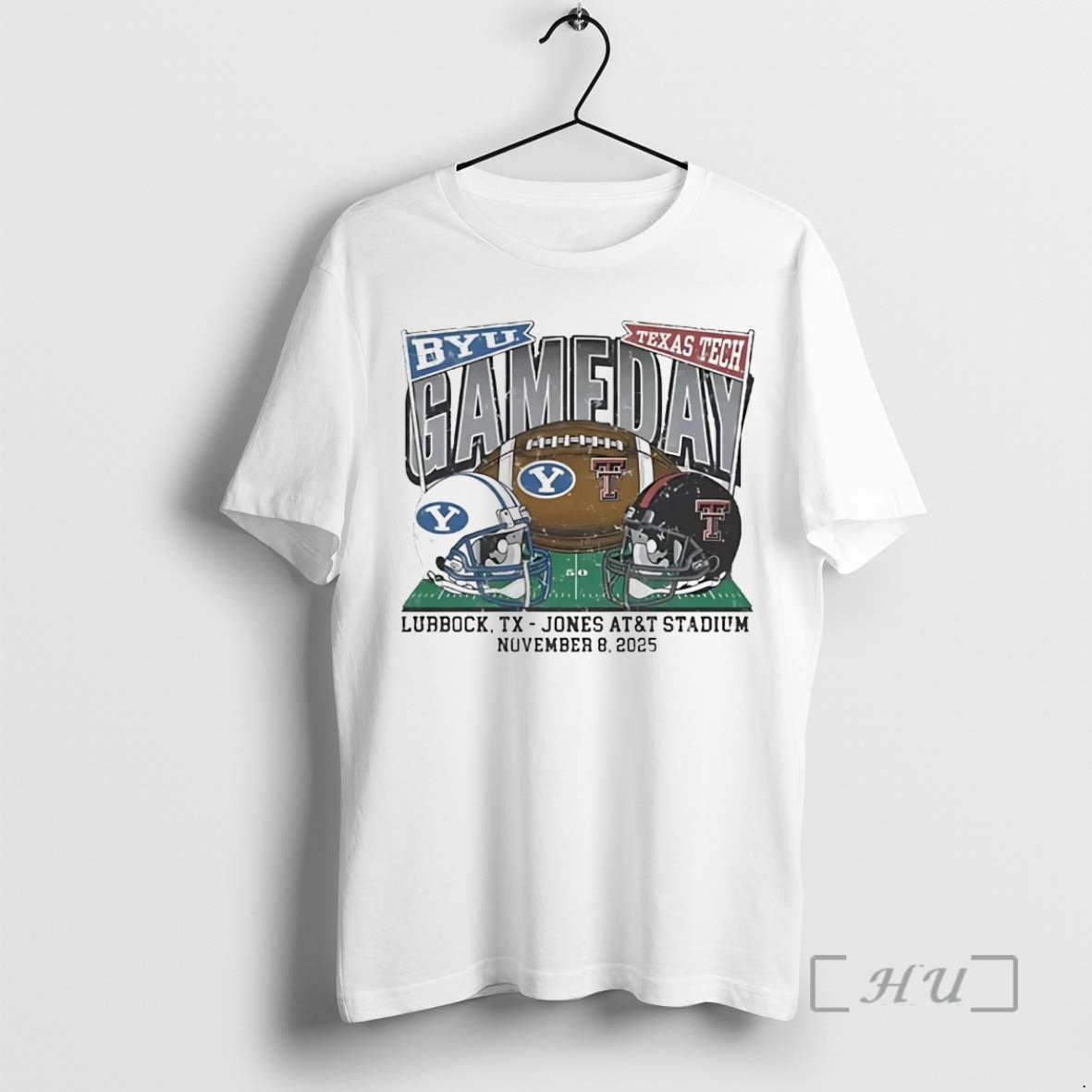 Trending Texas Tech Red Raiders Vs Byu Cougars 2025 - Adult & Kids T-Shirts, Sweatshirts & Hoodies apparel design preview 1