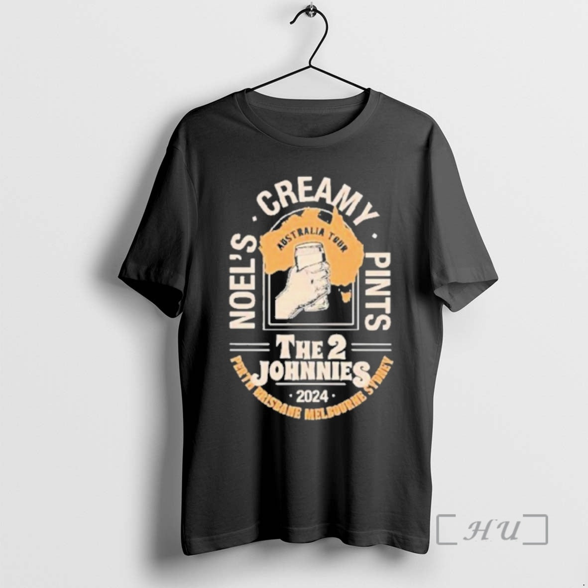 Trending 2 Johnnies Noels Creamy Pints Australia Tour - Adult & Kids T-Shirts, Sweatshirts & Hoodies apparel design preview 1