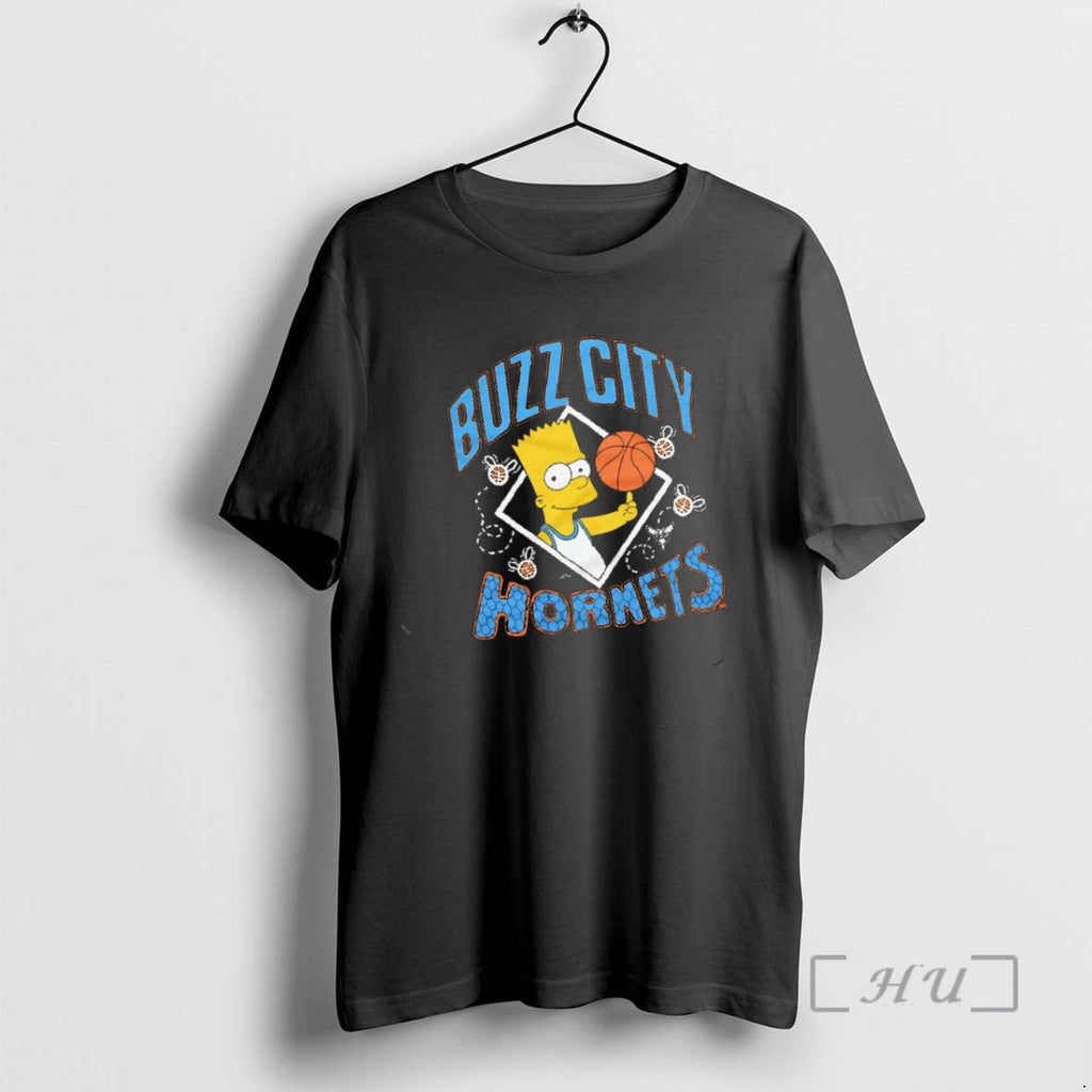 Trending Bart Simpson X Charlotte Hornets Basketball - Adult & Kids T-Shirts, Sweatshirts & Hoodies apparel design preview 1