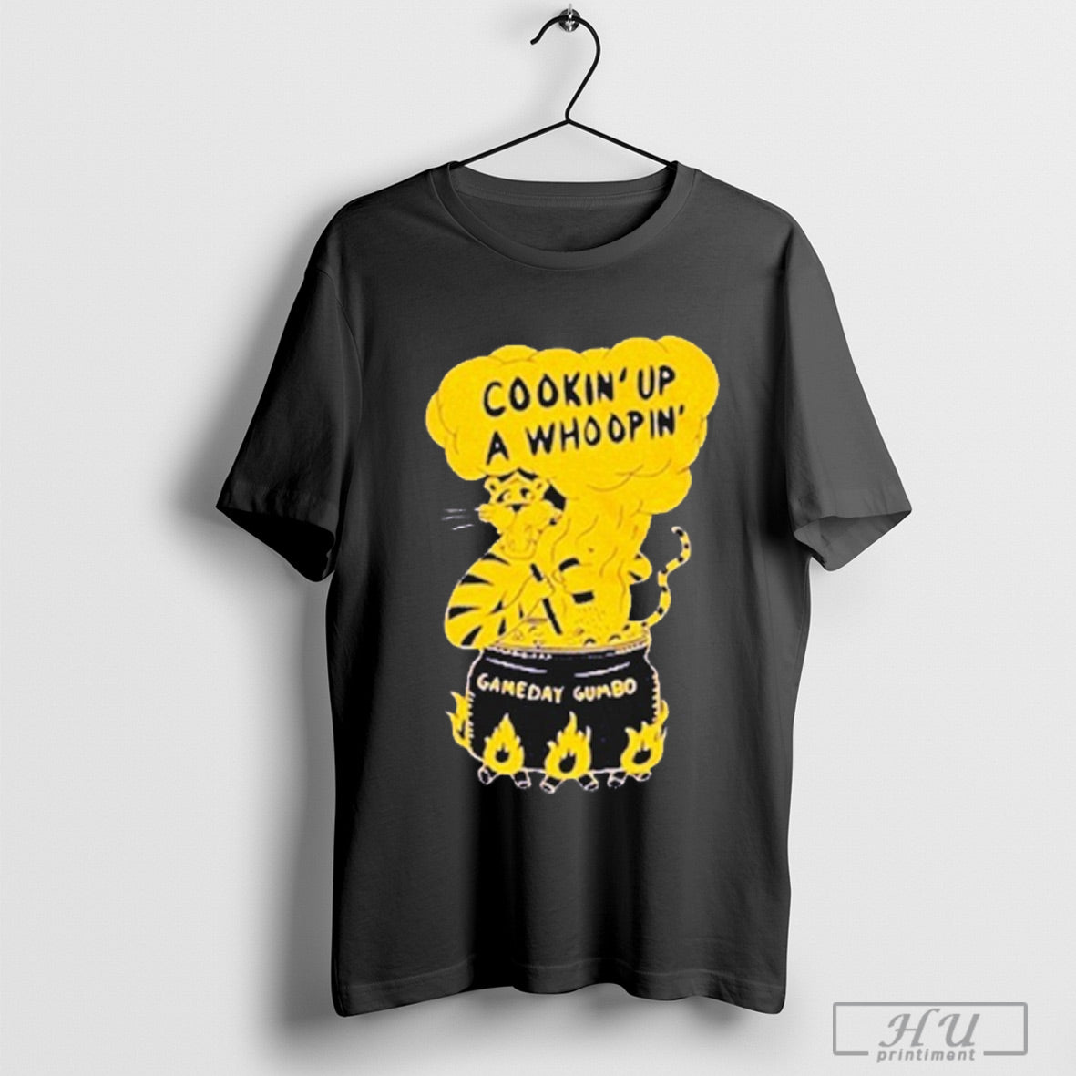 Trending The Gettin Place Cookin Up A Whoopin Gameday - Adult & Kids T-Shirts, Sweatshirts & Hoodies apparel design preview 1