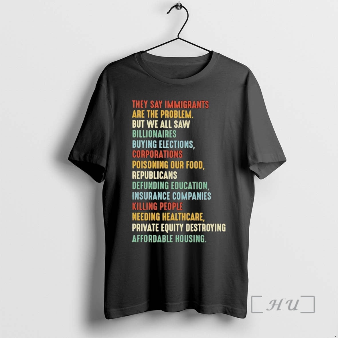 Trending They Say Immigrants Are Problem But We All - Adult & Kids T-Shirts, Sweatshirts & Hoodies apparel design preview 1