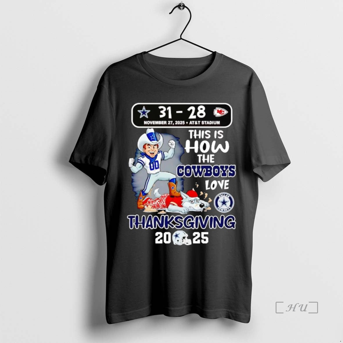 Trending This Is How Cowboys Love Thanksgiving 2025 - Adult & Kids T-Shirts, Sweatshirts & Hoodies apparel design preview 1