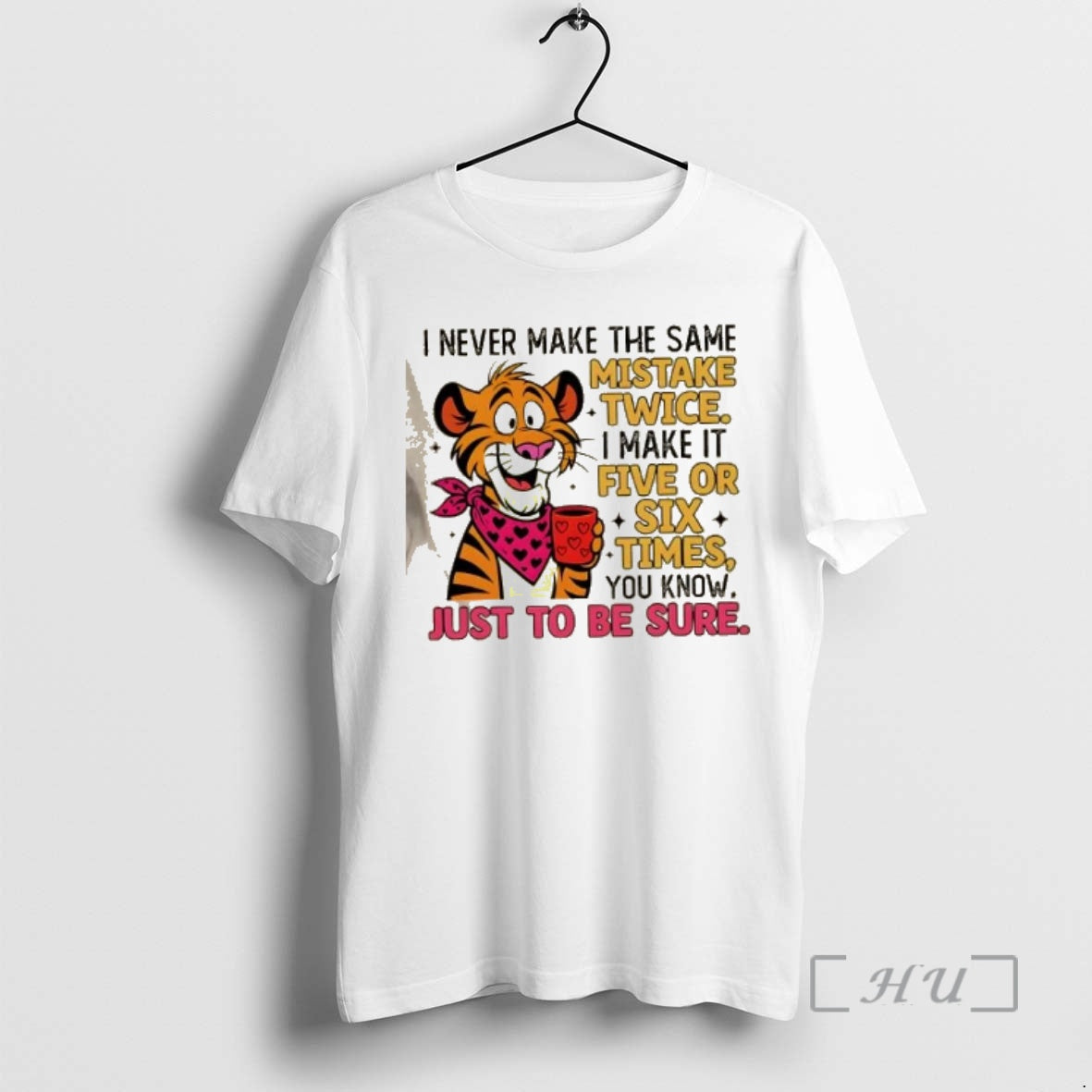 Trending Tiger I Never Make Same Mistake Twice Five - Adult & Kids T-Shirts, Sweatshirts & Hoodies apparel design preview 1