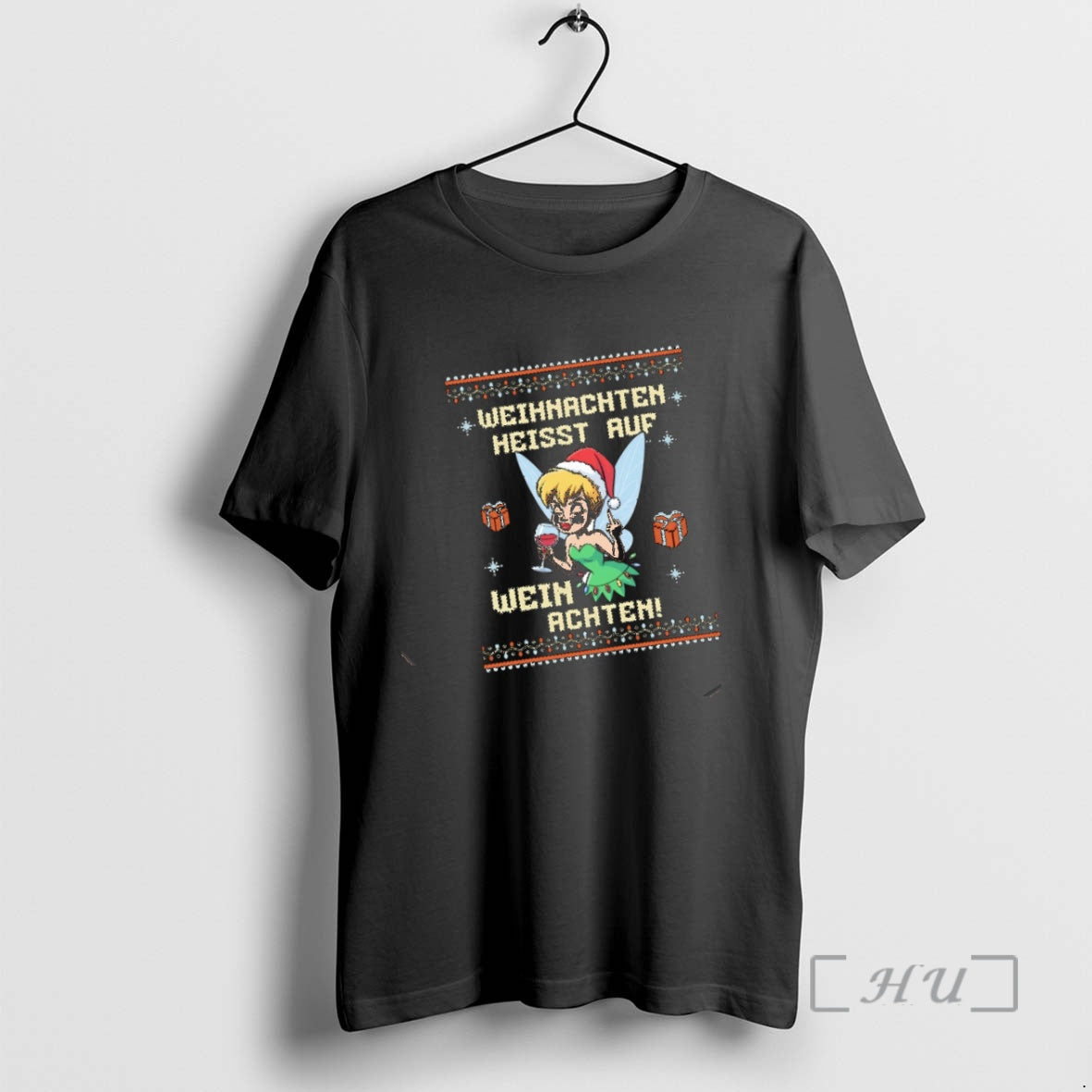 Trending Tinker Bell Weihnachten Heisst Auf Wein - Adult & Kids T-Shirts, Sweatshirts & Hoodies apparel design preview 1