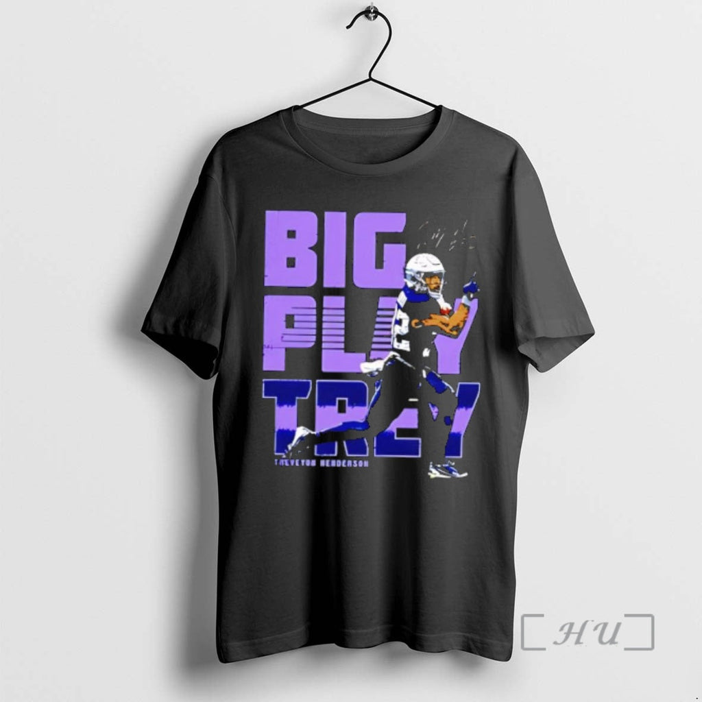 Trending Treveyon Henderson Big Play Trey - Adult & Kids T-Shirts, Sweatshirts & Hoodies apparel design preview 1