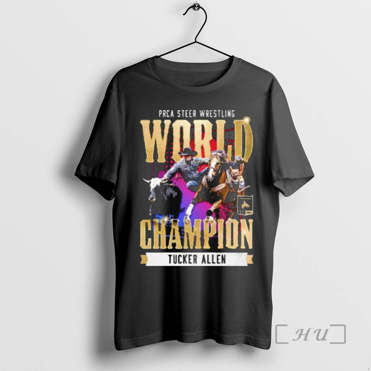 Trending Tucker Allen Nfr 2025 Prca Steer Wrestling - Adult & Kids T-Shirts, Sweatshirts & Hoodies apparel design preview 1