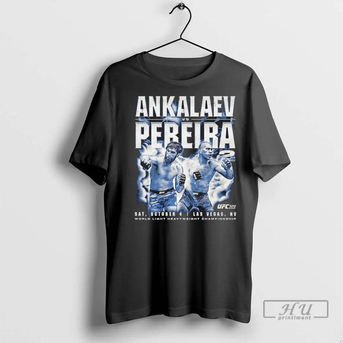 Trending Ufc 320 Ankalaev Vs Pereira 2 World Light - Adult & Kids T-Shirts, Sweatshirts & Hoodies apparel design preview 1