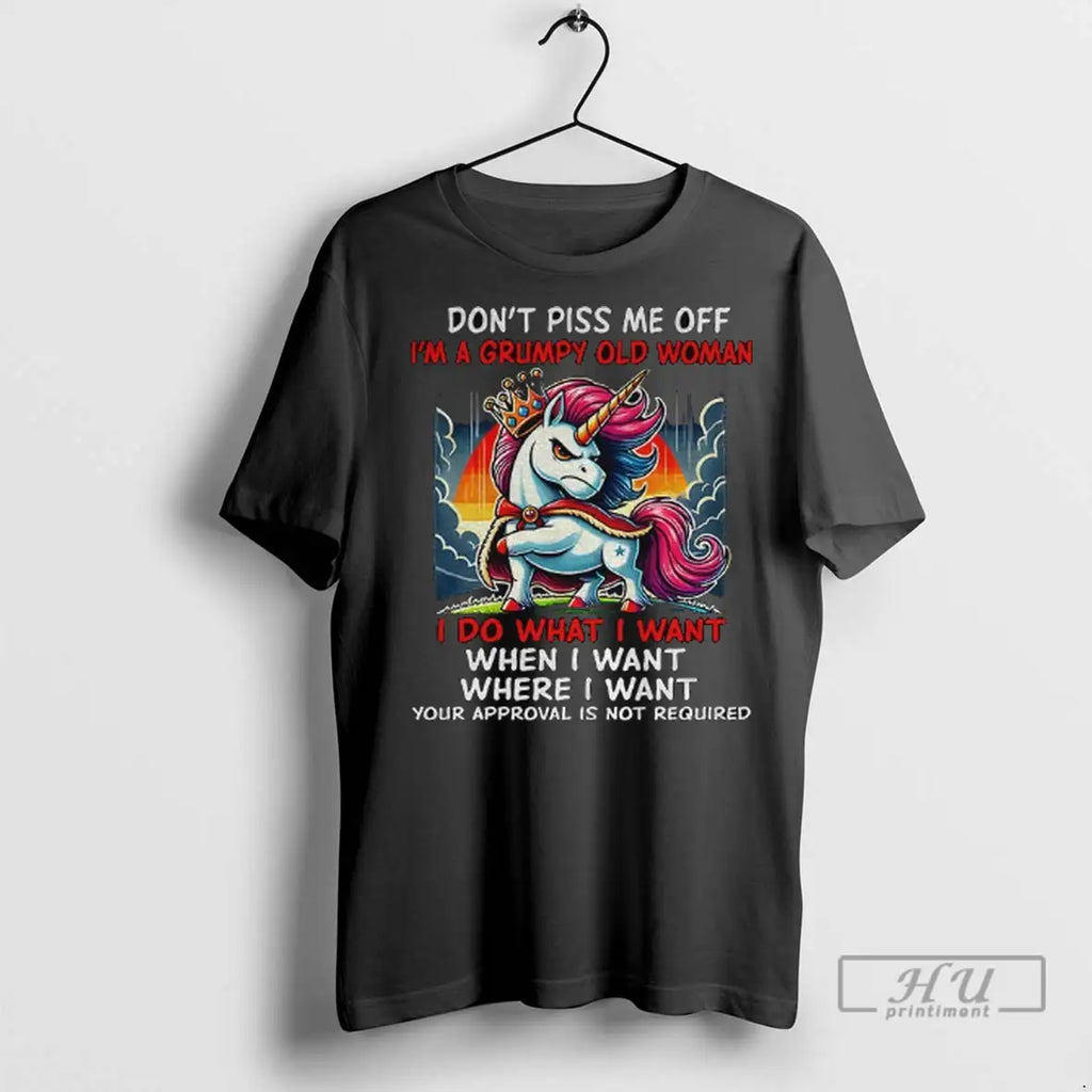 Trending Unicorn Dont Piss Me Off Im A Grumpy Old - Adult & Kids T-Shirts, Sweatshirts & Hoodies apparel design preview 1