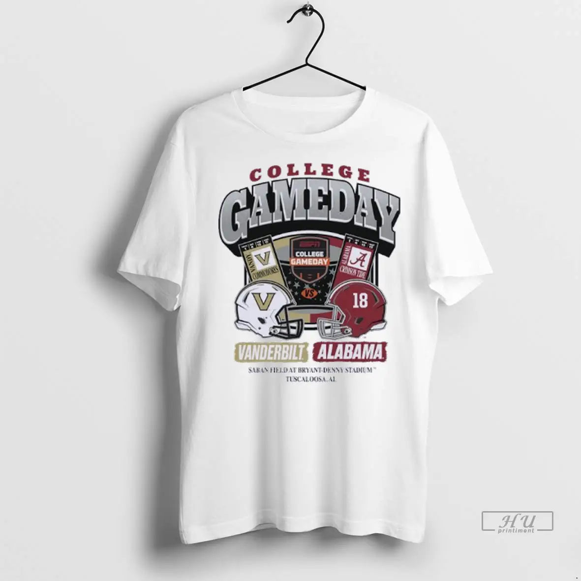 Trending Vanderbilt Vs Alabama 2025 College Gameday - Adult & Kids T-Shirts, Sweatshirts & Hoodies apparel design preview 1