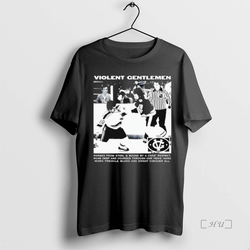 Trending Violent Gentlemen Hockey Club Riot Vintage - Adult & Kids T-Shirts, Sweatshirts & Hoodies apparel design preview 1