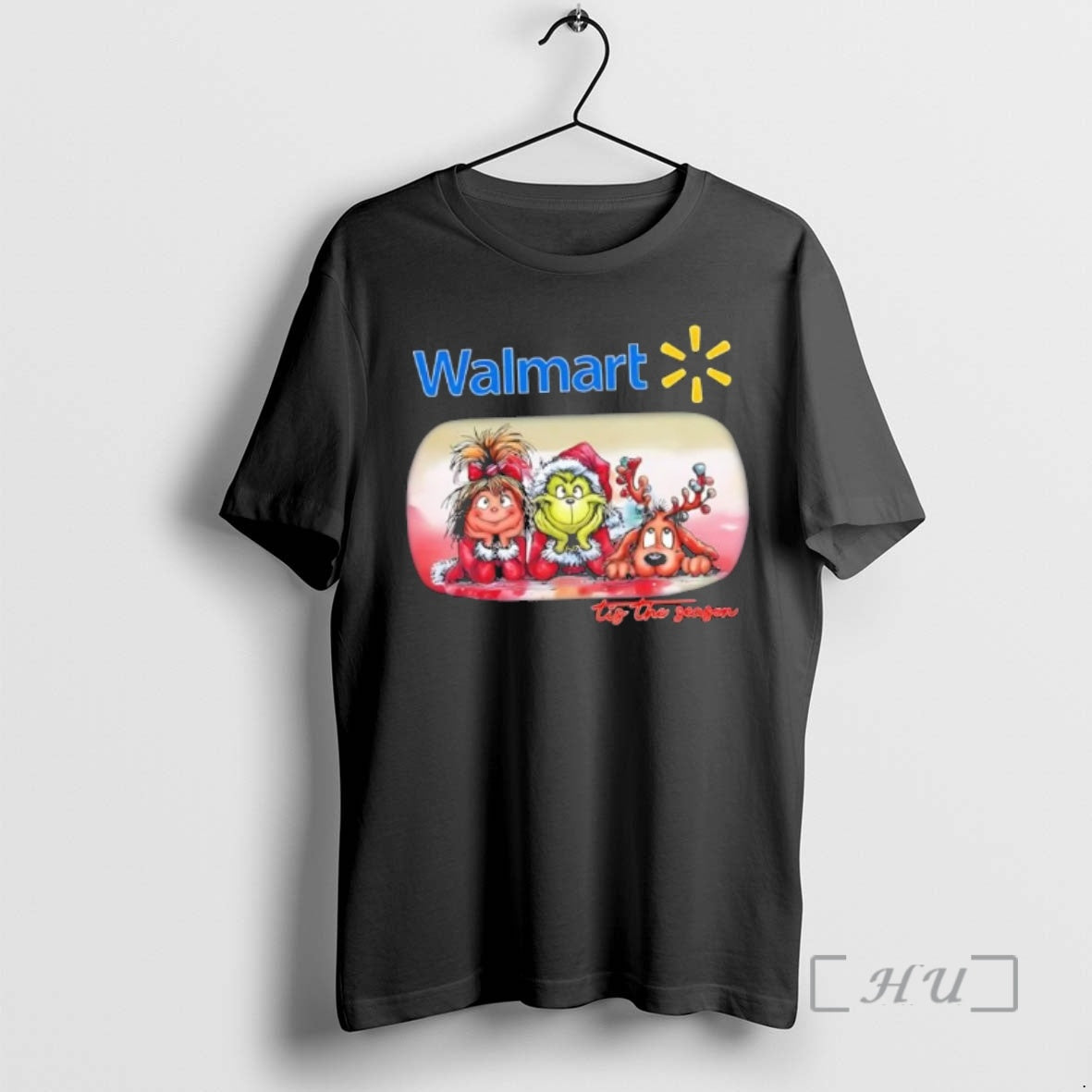 Trending Walmart X Team Grinch Tis Season - Adult & Kids T-Shirts, Sweatshirts & Hoodies apparel design preview 1
