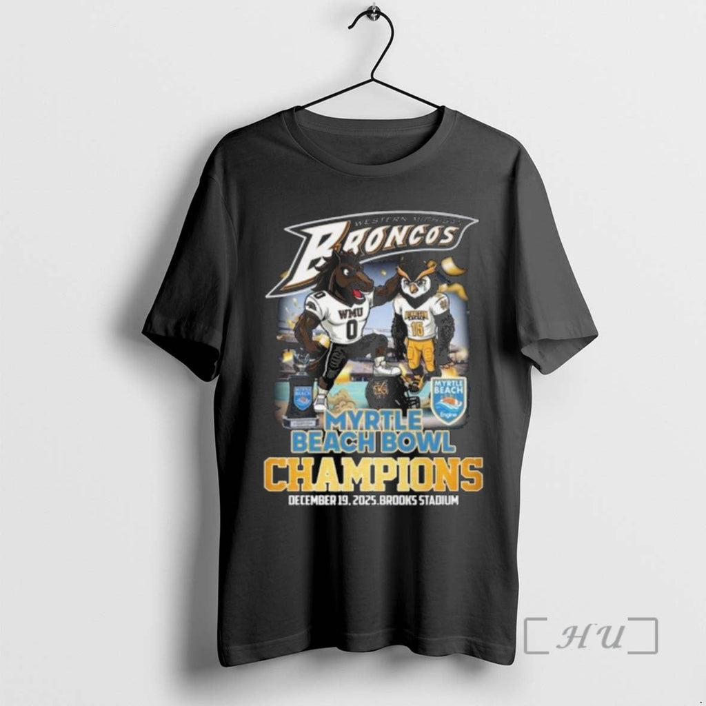 Trending Western Michigan Broncos Myrtle Beach Bowl - Adult & Kids T-Shirts, Sweatshirts & Hoodies apparel design preview 1