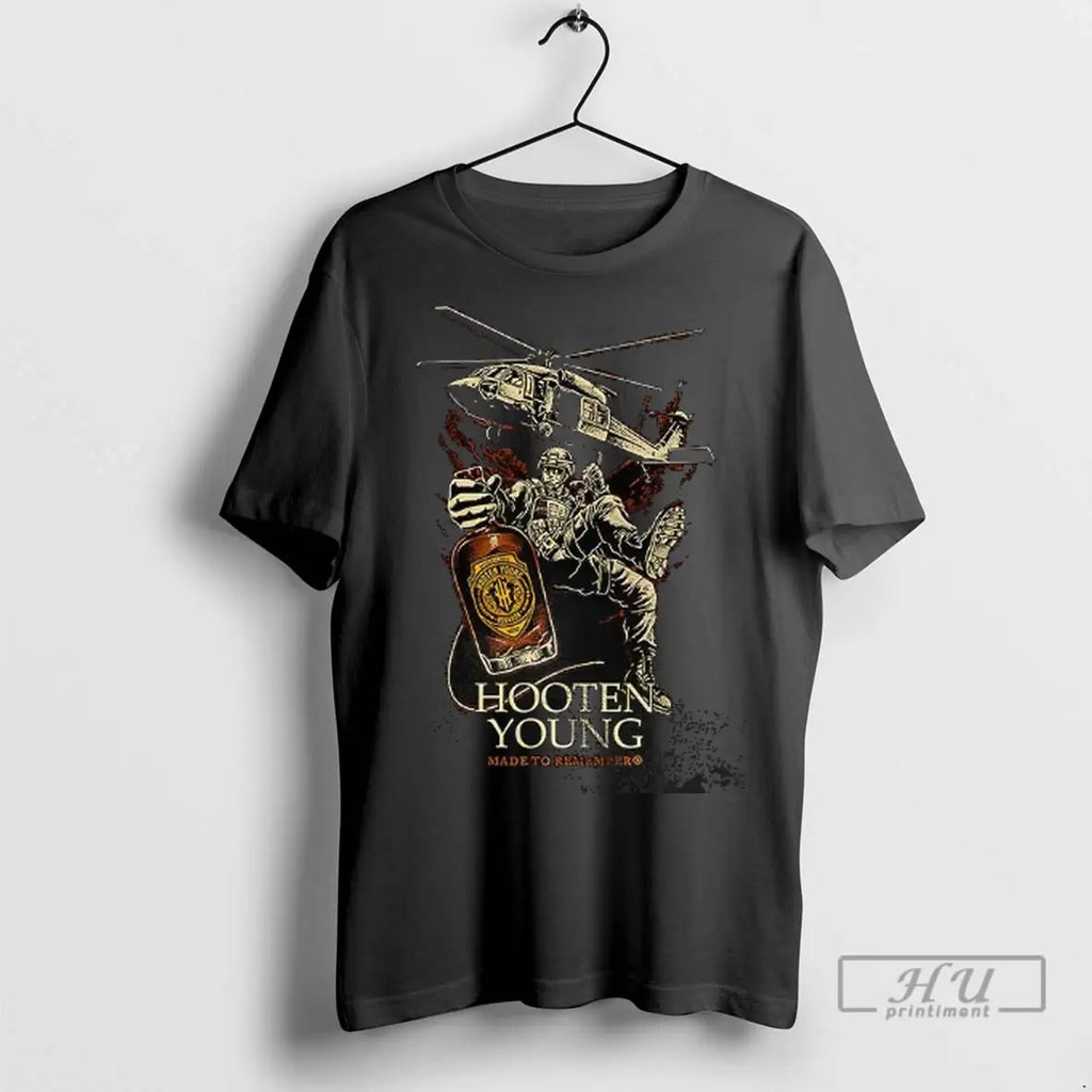 Trending Whiskey Hooten Young Helo Made To Remember - Adult & Kids T-Shirts, Sweatshirts & Hoodies apparel design preview 1