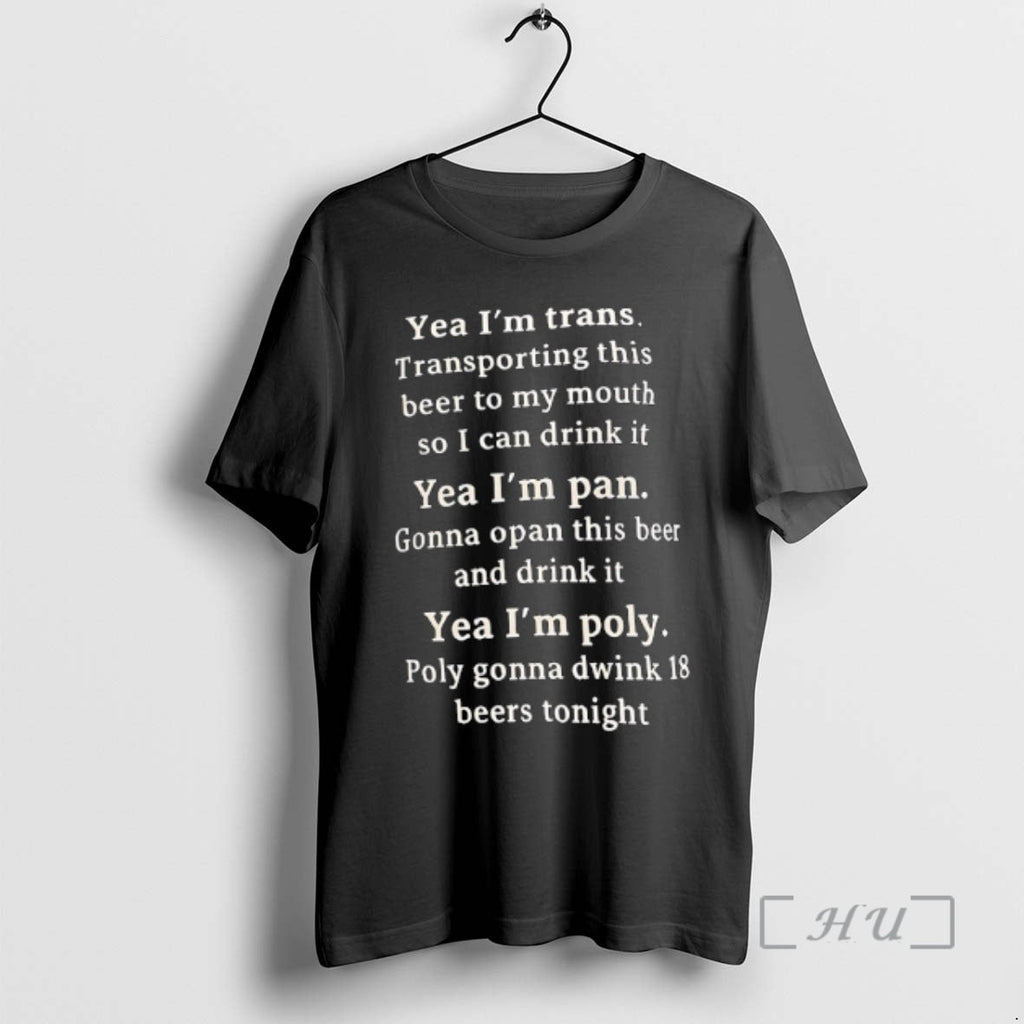 Trending Yea Im Trans Pan Poly - Adult & Kids T-Shirts, Sweatshirts & Hoodies apparel design preview 1
