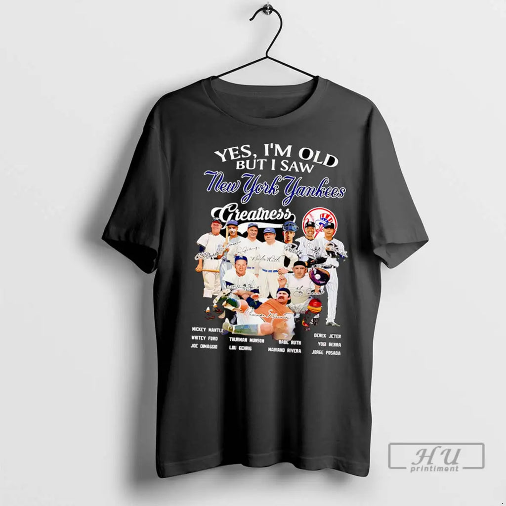 Trending Yes Im Old But I Saw New York Yankees - Adult & Kids T-Shirts, Sweatshirts & Hoodies apparel design preview 1