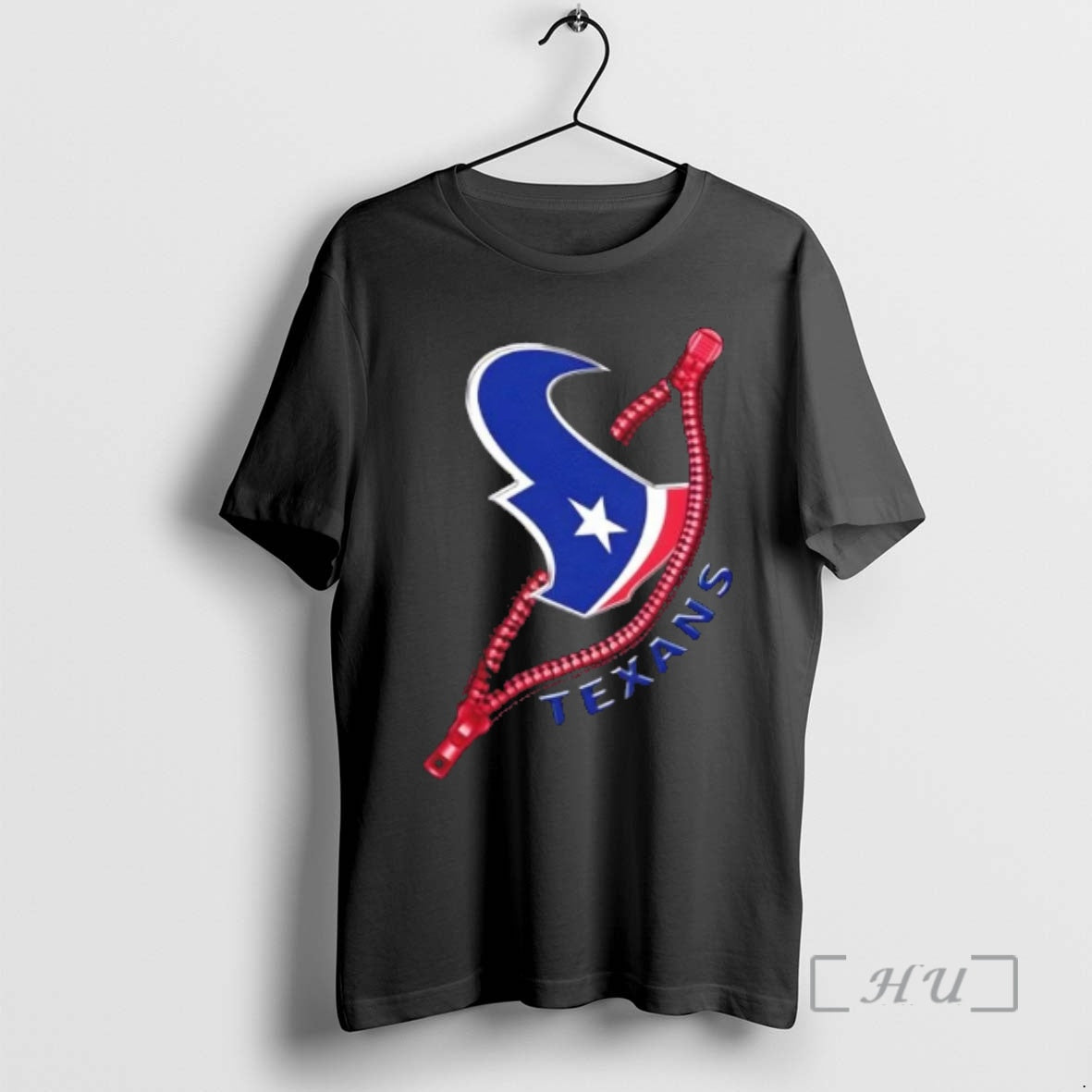 Trending Zipper X Houston Texans Football Logo - Adult & Kids T-Shirts, Sweatshirts & Hoodies apparel design preview 1