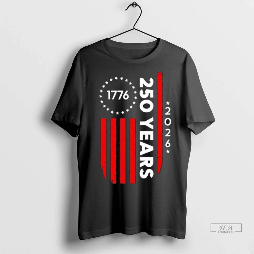 Trendy 250 Years America Anniversary 250th - Adult & Kids T-Shirts, Sweatshirts & Hoodies apparel design preview 1