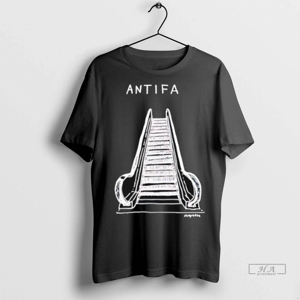 Trendy Antifa Escalator Paint Sweater - Adult & Kids T-Shirts, Sweatshirts & Hoodies apparel design preview 1