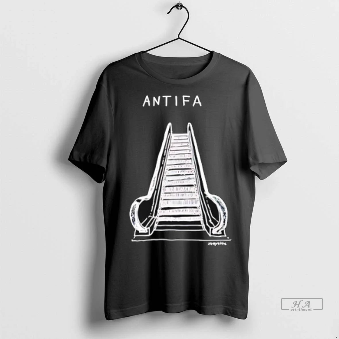 Trendy Antifa Escalator Paint Sweater - Adult & Kids T-Shirts, Sweatshirts & Hoodies apparel design preview 1