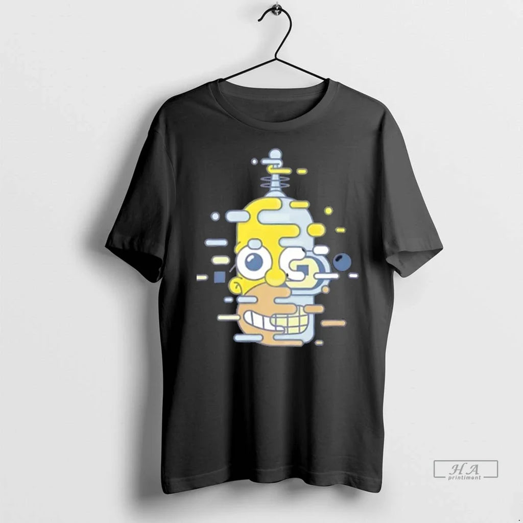 Trendy Cartoon Mashup Robot Glitch Art Sweater - Adult & Kids T-Shirts, Sweatshirts & Hoodies apparel design preview 1