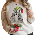 Gr1nch Nurse Take Care Lighting Lungs Lung Gr1nchmas - Adult & Kids T-Shirts, Sweatshirts & Hoodies apparel design preview 1
