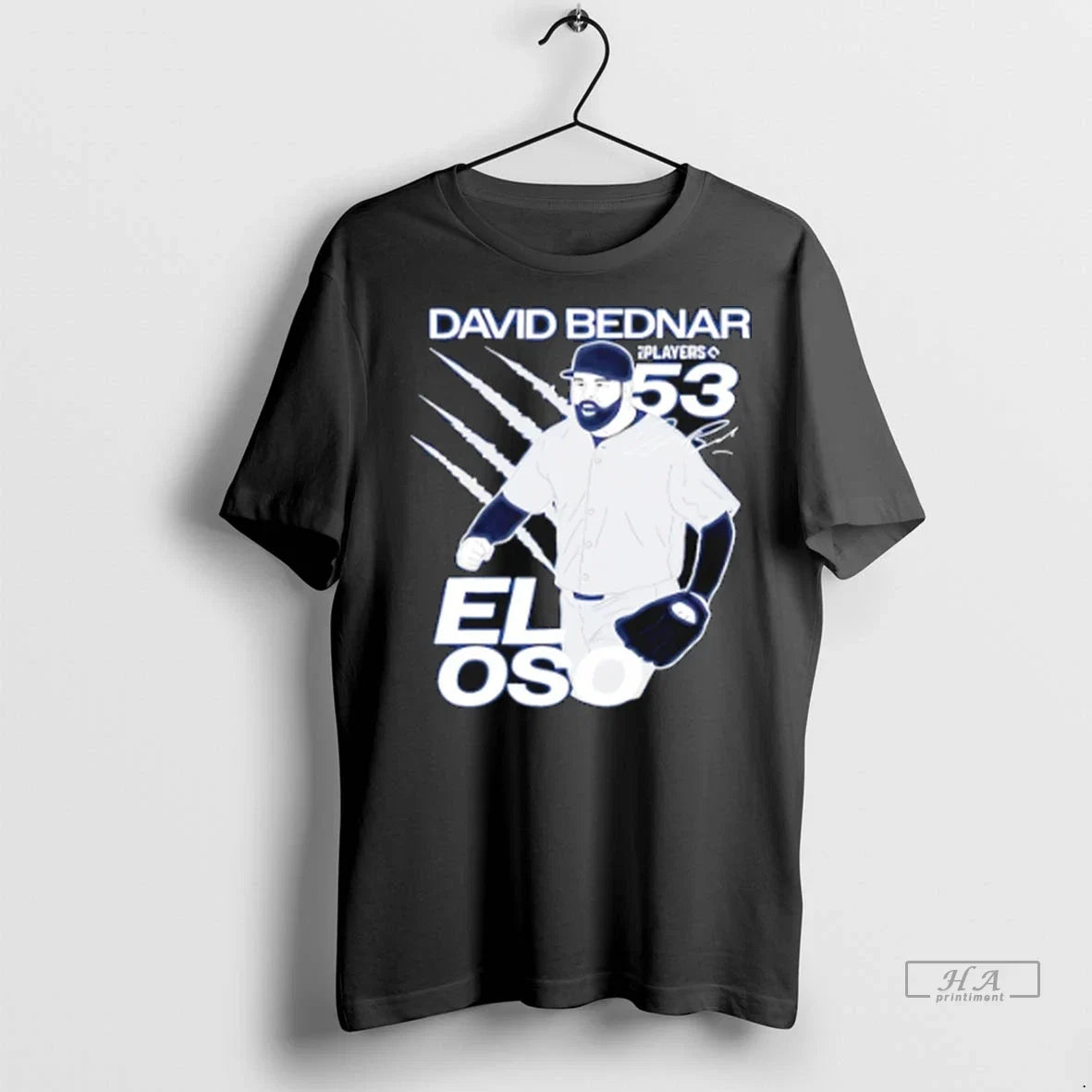 Trendy David Bednar El Oso 53 New York Yankees - Adult & Kids T-Shirts, Sweatshirts & Hoodies apparel design preview 1