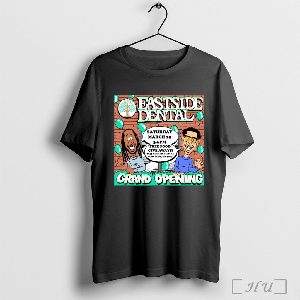 Trendy Eastside Dental Grand Opening Saturday March - Adult & Kids T-Shirts, Sweatshirts & Hoodies apparel design preview 1