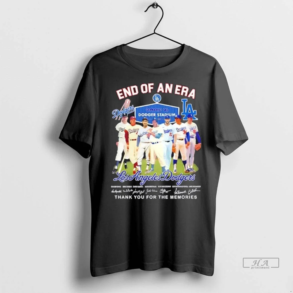 Trendy End Of An Era Los Angeles Dodgers Legends - Adult & Kids T-Shirts, Sweatshirts & Hoodies apparel design preview 1