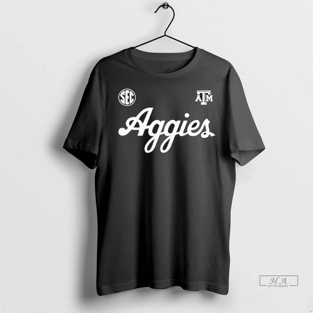 Trendy Gig Em Aggies Wordmark Alternate Dark Mode 2 - Adult & Kids T-Shirts, Sweatshirts & Hoodies apparel design preview 1