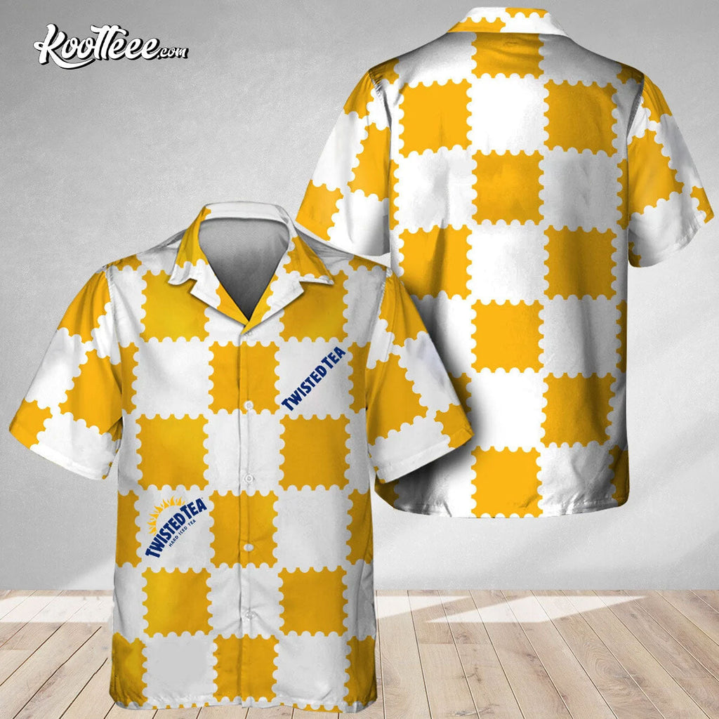Trendy Gingham Twisted Tea Hawaiian - Adult & Kids T-Shirts, Sweatshirts & Hoodies apparel design preview 1