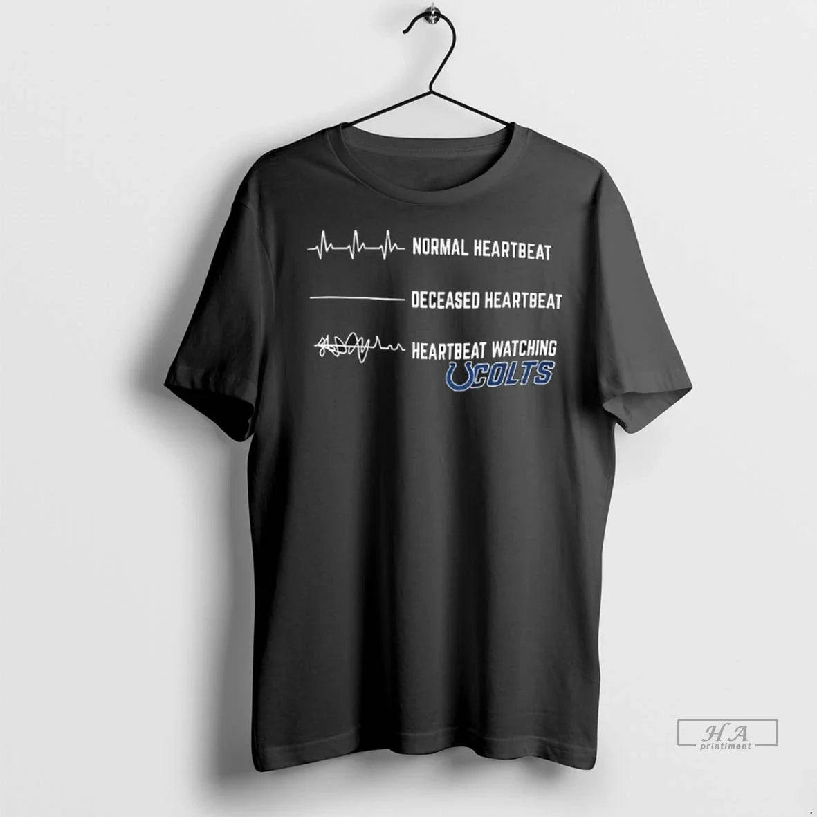 Trendy Heartbeat Watching Indianapolis Colts Sweater - Adult & Kids T-Shirts, Sweatshirts & Hoodies apparel design preview 1