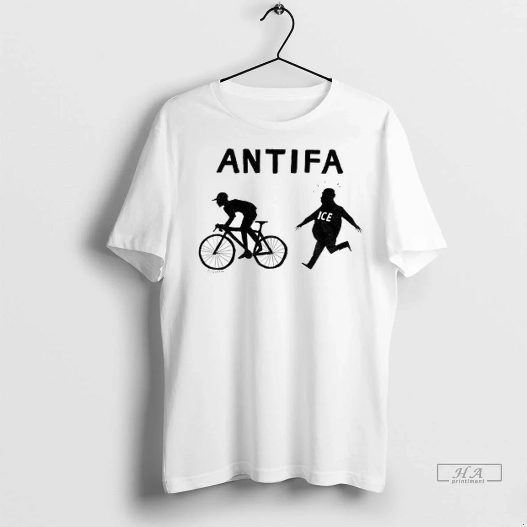 Trendy Jesse Duquette Antifa Biker Ice Political - Adult & Kids T-Shirts, Sweatshirts & Hoodies apparel design preview 1