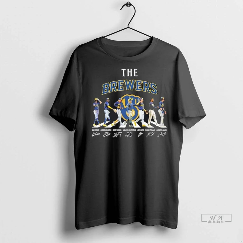 Trendy Milwaukee Brewers Christian Yelich And Players - Adult & Kids T-Shirts, Sweatshirts & Hoodies apparel design preview 1