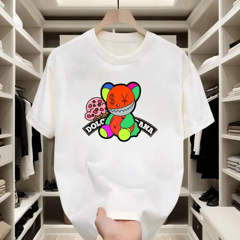 Money Face Bear! Lightweight Soft Colorful Edgy - Adult & Kids T-Shirts, Sweatshirts & Hoodies apparel design preview 1