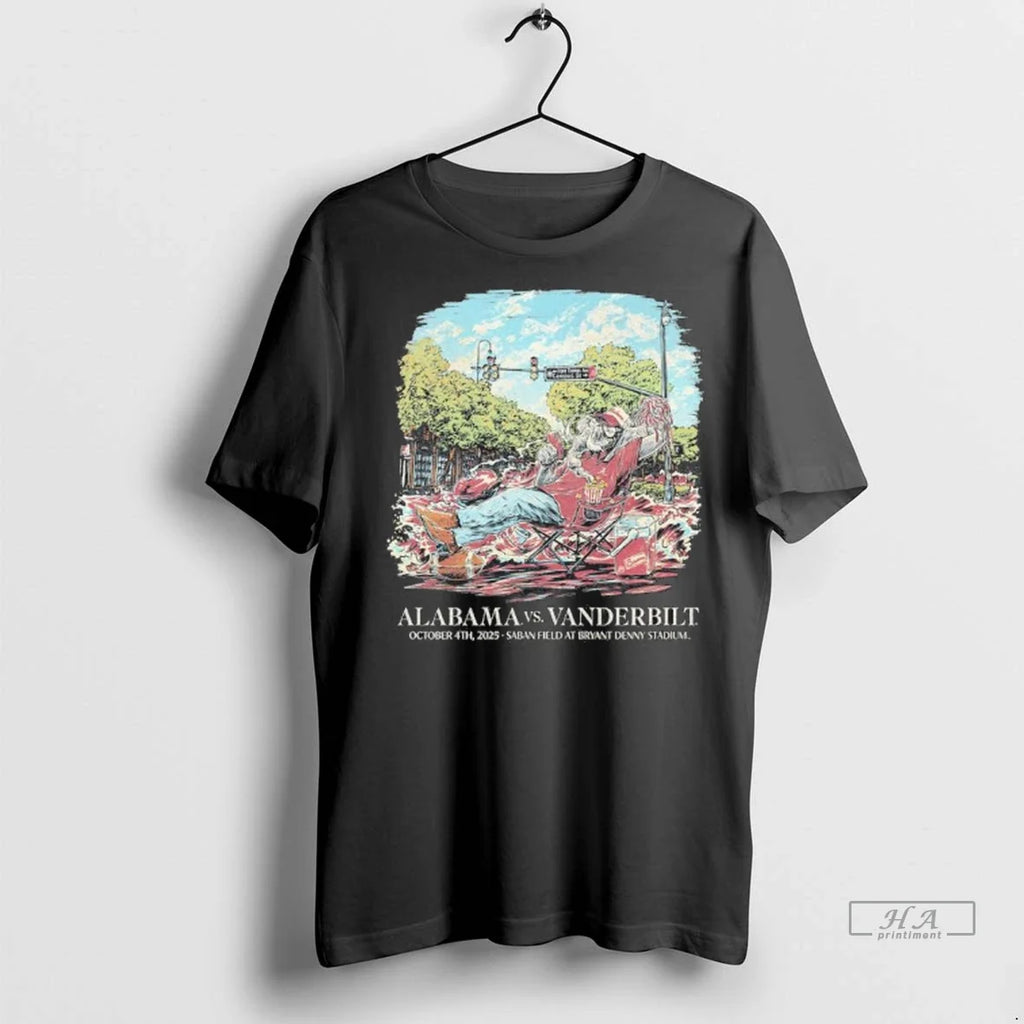 Trendy Officials Alabama Vs Vanderbilt 2025 Vintage - Adult & Kids T-Shirts, Sweatshirts & Hoodies apparel design preview 1