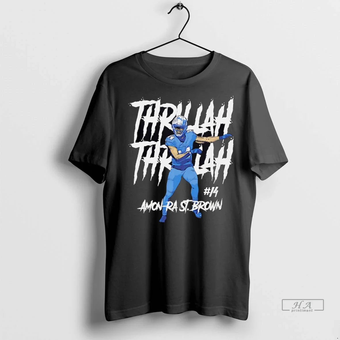 Trendy Officials Amon Ra St Brown Detroit Thrilla - Adult & Kids T-Shirts, Sweatshirts & Hoodies apparel design preview 1