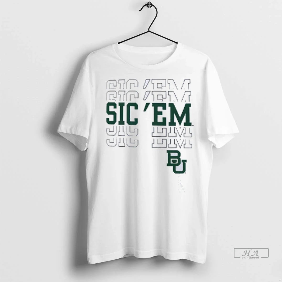 Trendy Officials Baylor Bears Ivory Sic Em Sweater - Adult & Kids T-Shirts, Sweatshirts & Hoodies apparel design preview 1