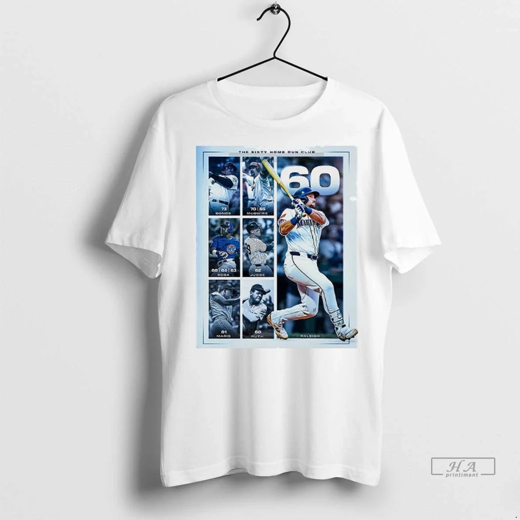 Trendy Officials Cal Raleigh Seattle Mariners Mlb 60 - Adult & Kids T-Shirts, Sweatshirts & Hoodies apparel design preview 1