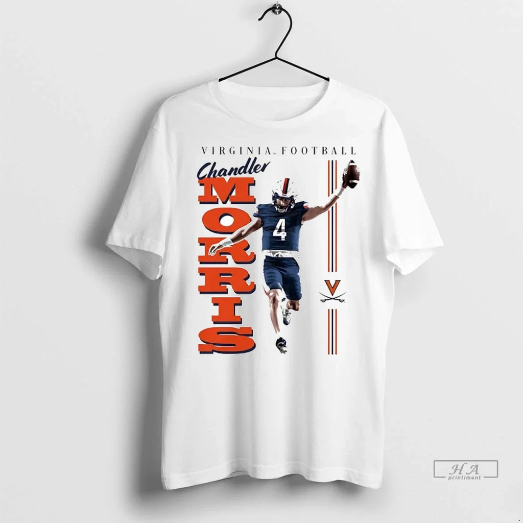 Trendy Officials Chandler Morris Illustrated Virginia - Adult & Kids T-Shirts, Sweatshirts & Hoodies apparel design preview 1