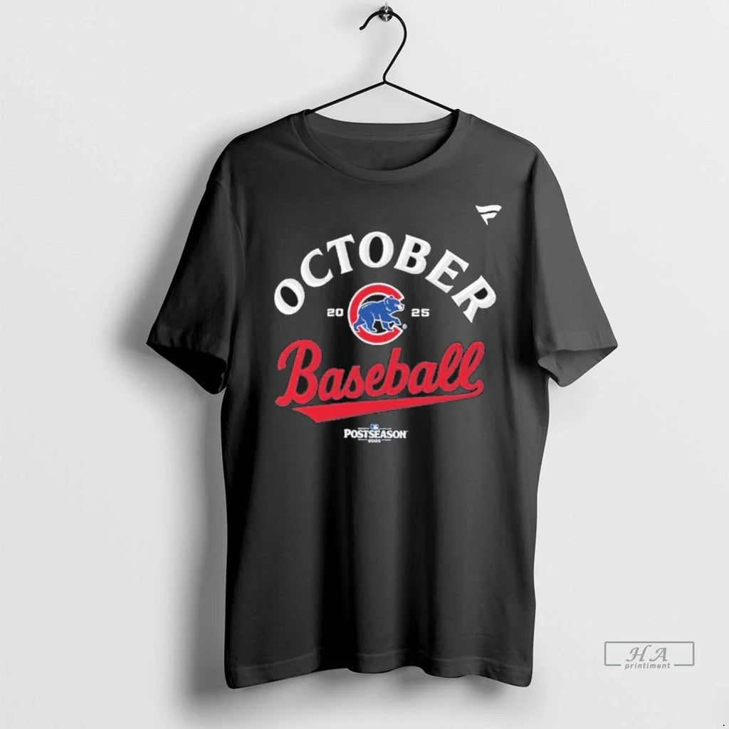 Trendy Officials Chicago Cubs October Baseball Nl - Adult & Kids T-Shirts, Sweatshirts & Hoodies apparel design preview 1