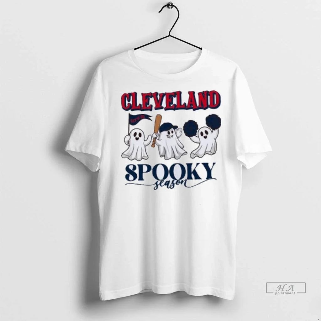 Trendy Officials Cleveland Guardians Ghost Baseball - Adult & Kids T-Shirts, Sweatshirts & Hoodies apparel design preview 1