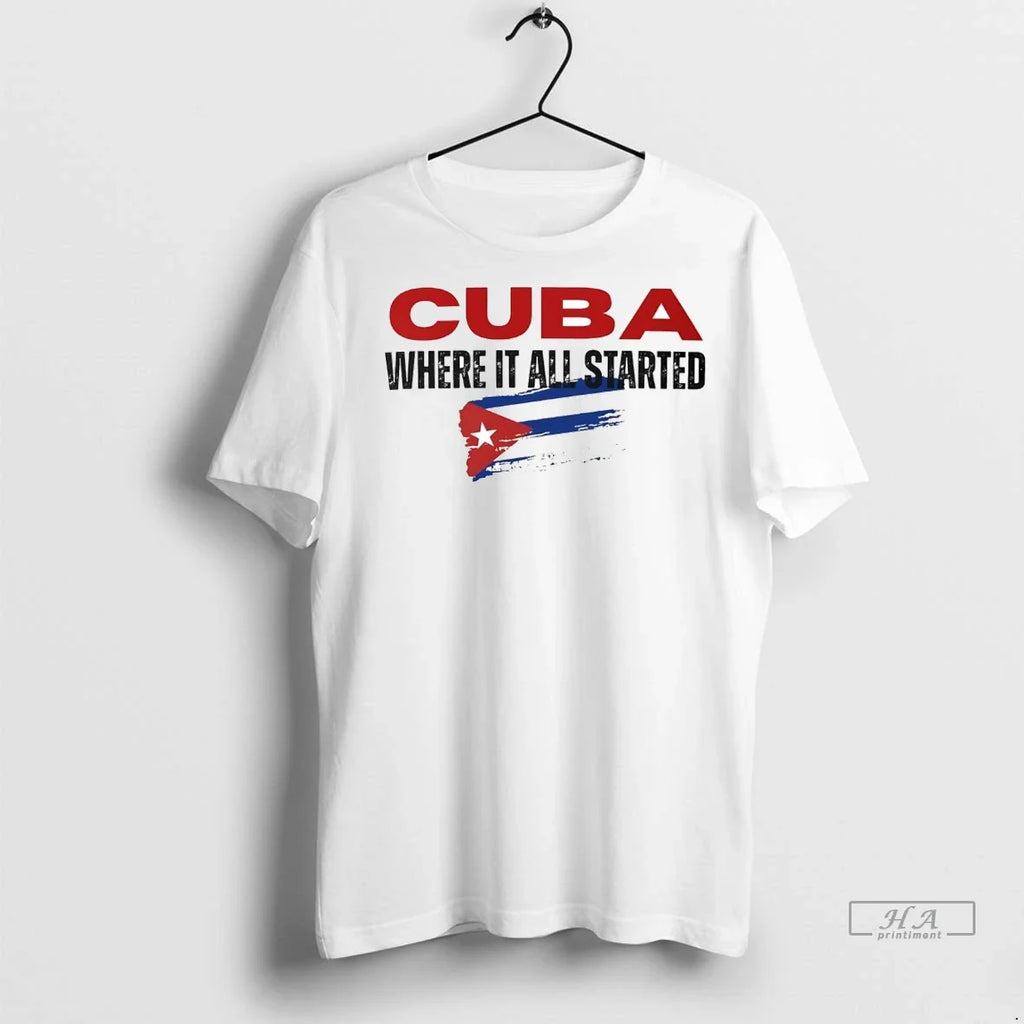 Trendy Officials Cuba Where It All Started Sweater - Adult & Kids T-Shirts, Sweatshirts & Hoodies apparel design preview 1