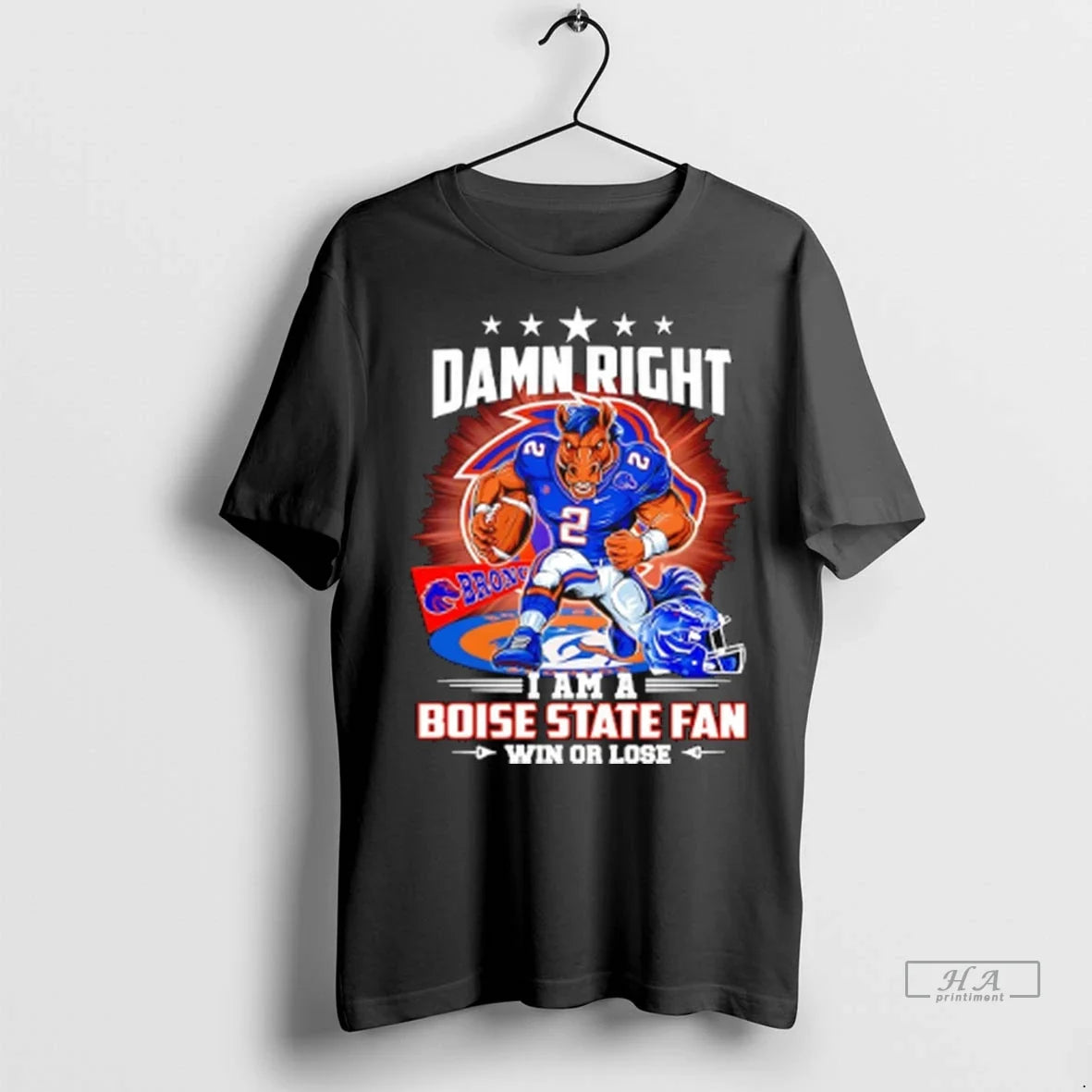 Trendy Officials Damn Right I Am A Boise State - Adult & Kids T-Shirts, Sweatshirts & Hoodies apparel design preview 1