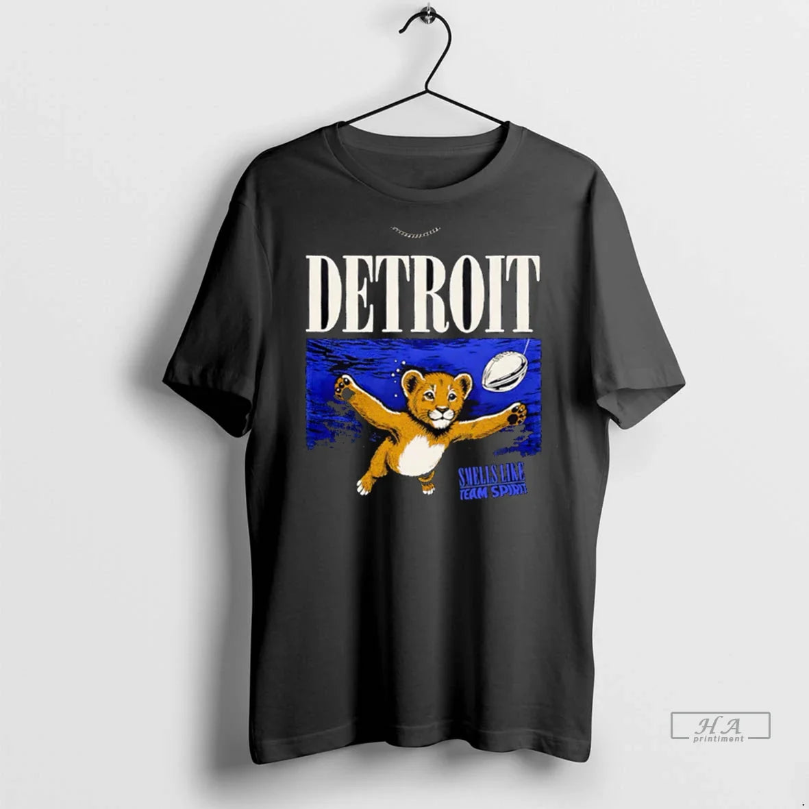 Trendy Officials Detroit Lions Smells Like Team - Adult & Kids T-Shirts, Sweatshirts & Hoodies apparel design preview 1