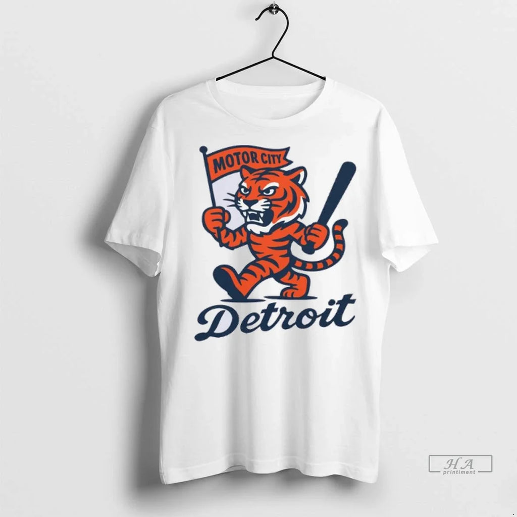 Trendy Officials Detroit Tigers Motor City Parade - Adult & Kids T-Shirts, Sweatshirts & Hoodies apparel design preview 1